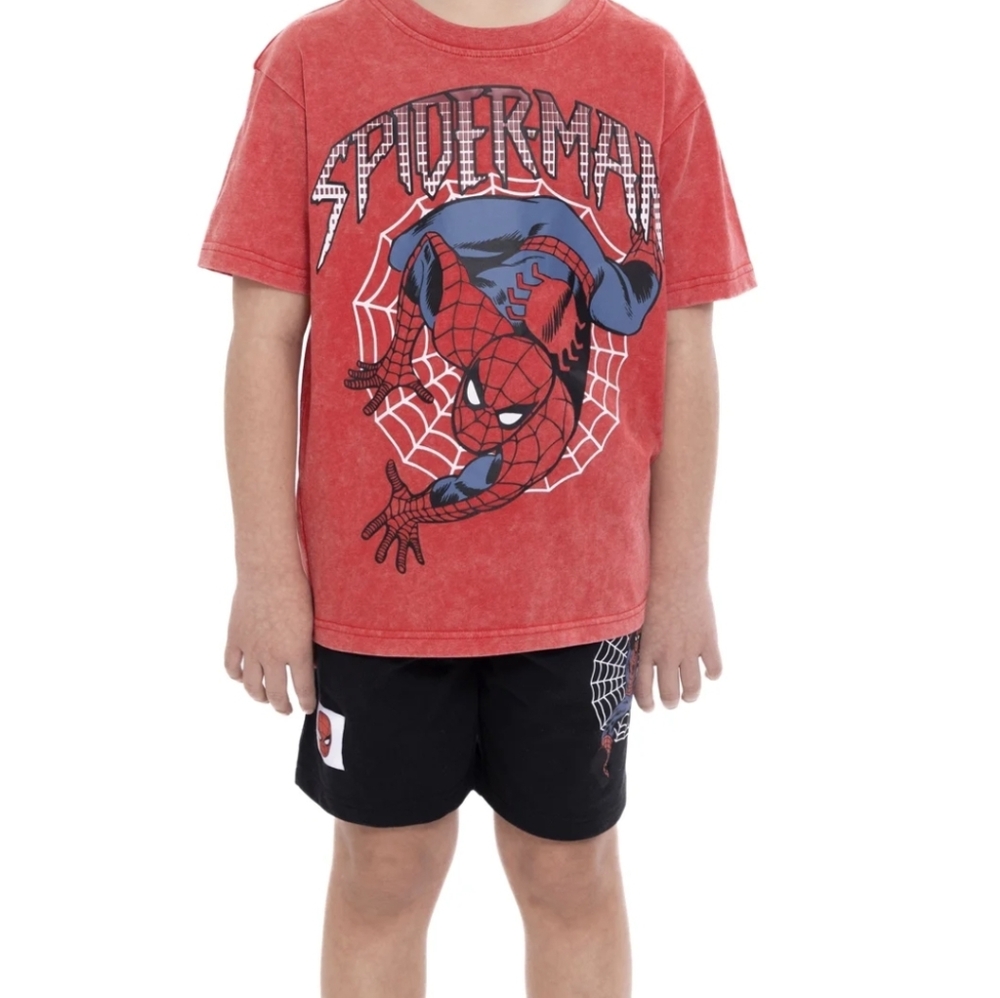 Marvel Red and Black Spider-Man Kids Matching Set